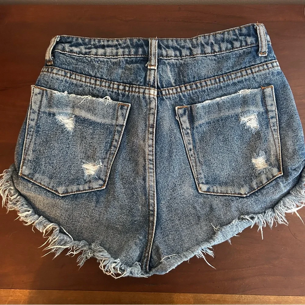 Daisy Dukes Denim Distressed Mini Shorts